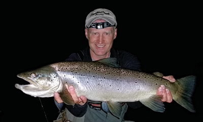 Bryan Allison caught this Brown Trout Behemoth and a number of others in Montana while fishing a Mr. Hankey at night.
