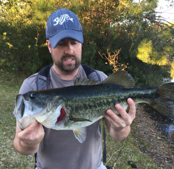 Kieran Mooney caught this 5 1/4 pound bass on a #6 Black & Silver Conehead Zuddler Minnow. The Zuddler is also an effective fly for Steelhead, Trout, Pike and many other species.