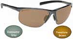 Guideline Mantis Semi-rimless Bi-Focal  Brown Lens Polarized Sunglasses