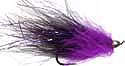 Marabou Conehead - Black & Purple