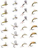 Pale Morning Dun Collection - 12 Trout Flies + Fly Box