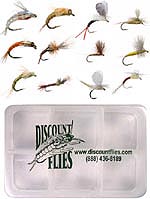 Pale Morning Dun Collection - 12 Trout Flies + Fly Box