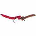 San Juan Worm Beadhead Red and Brown