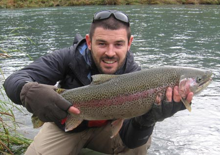 Blair Edwards Big Rainbow on a Sculpin Minnow