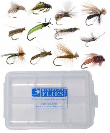 12 Piece Caddis Fly Assortment for Trout