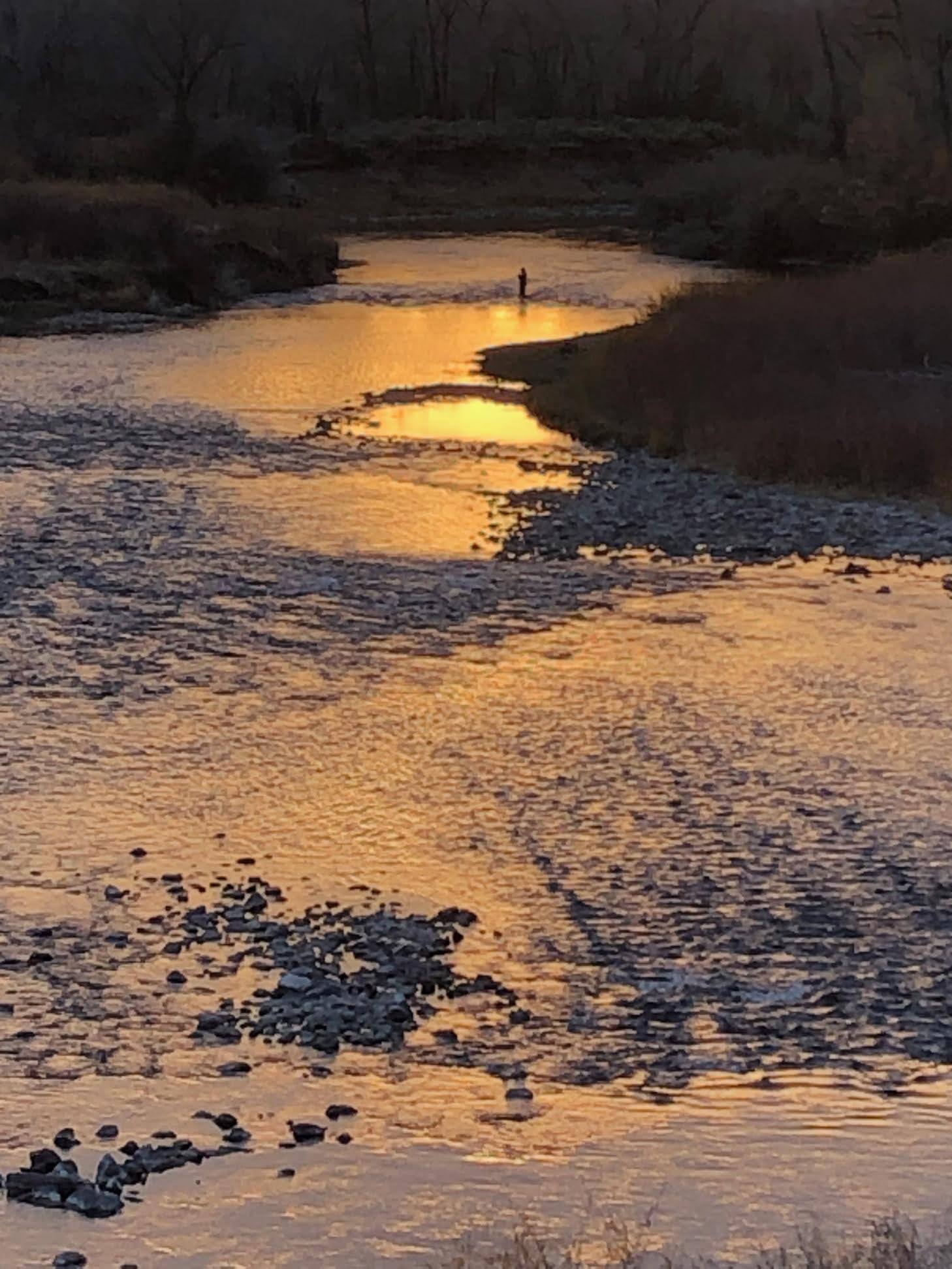 Calvin Fly Fishing the Colorado River