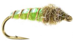 Electric Caddis Larva - Green