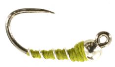 Jiggy Zebra Midge Olive Tungsten Bead