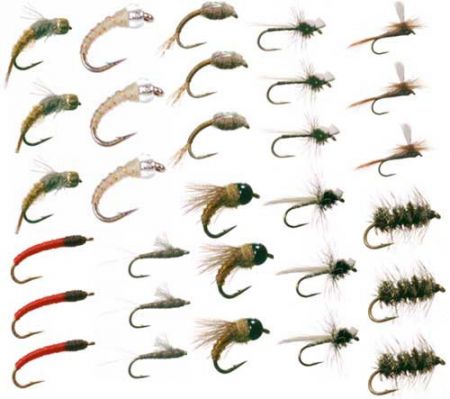 30 Piece Midge Fly Collection for Trout