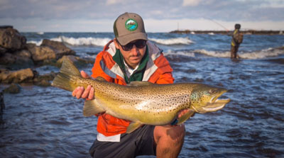 Nick Boehme Trout on Black Beadhead Wooly Bugger