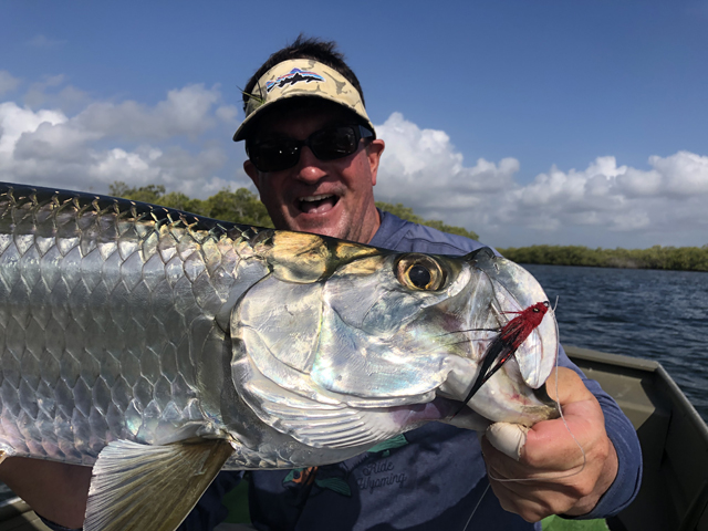 Karlin Bilcher got this Tarpon using a Tarpon Tantrum