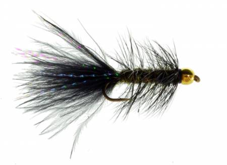 Beadhead Wooly Bugger - Peacock/Black Tail, Fly Fishing Flies For Less