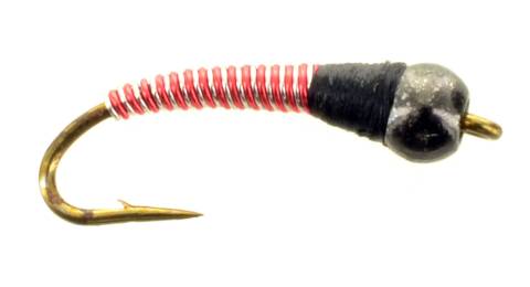 Brassie - Beadhead Silver & Red