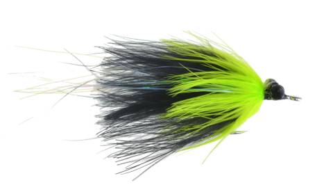 Dzonot Tarpon Fly - Black and Chartreuse Lead Eyes