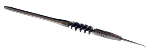 Raven and Wolf Bodkin Brush with Foot