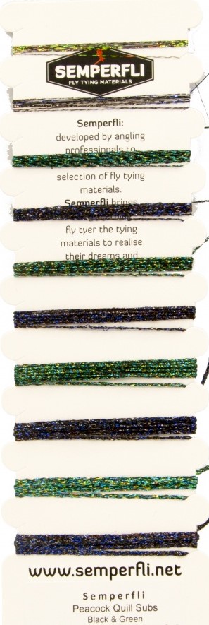 SEMPERFLI Synthetic Peacock Quill Multicard