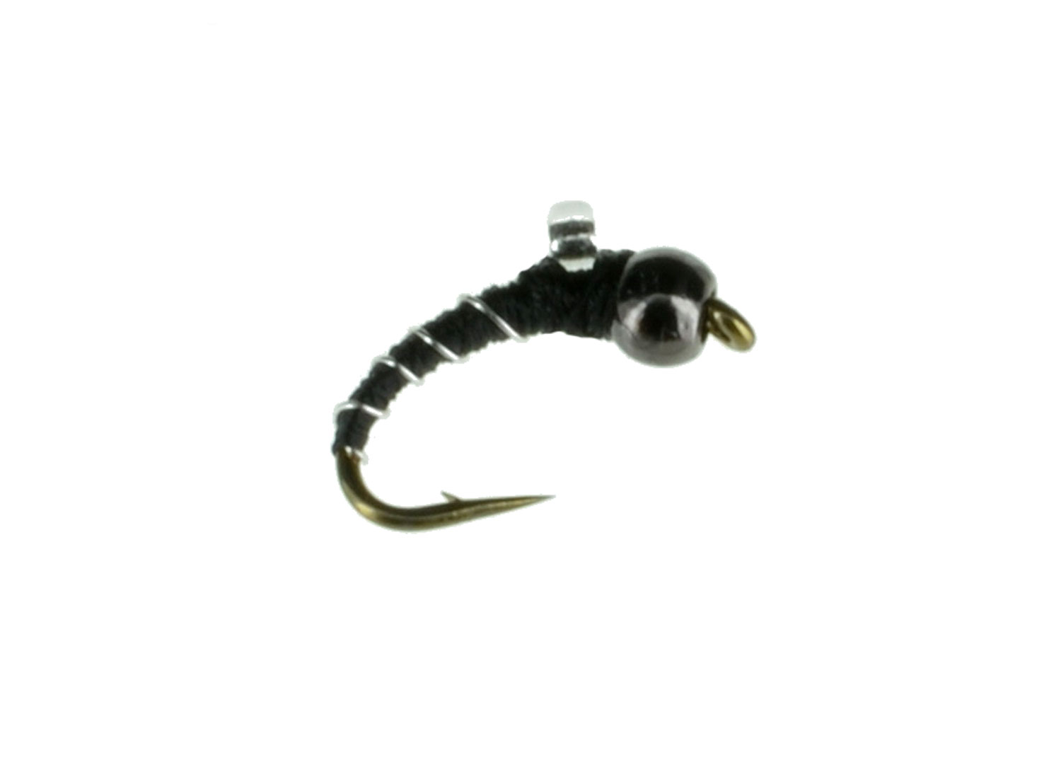 Zebra Midge Beadhead Bubbleback - Black