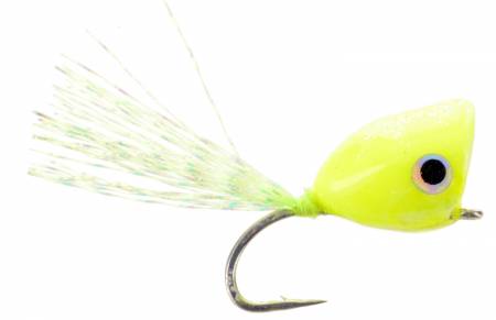 Dink Popper - Chartreuse, Fly Fishing Flies For Less