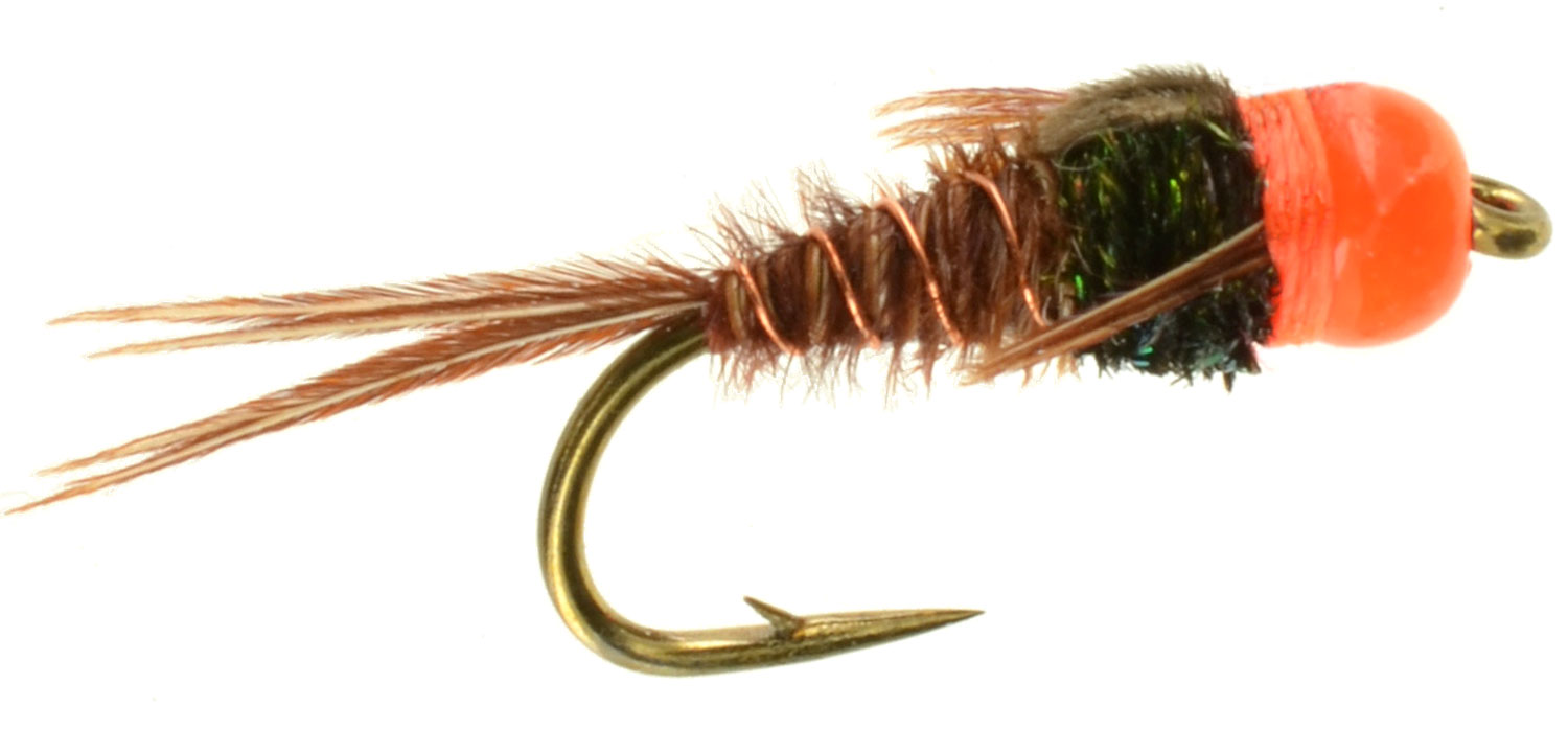 Hot Head Pheasant Tail - Orange