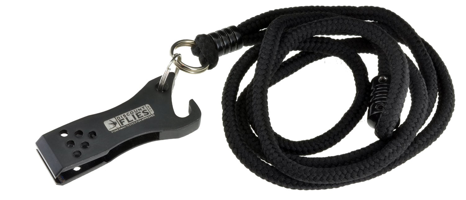 DiscountFlies Online Fly Shop Premium Nipper with Opener and Lanyard