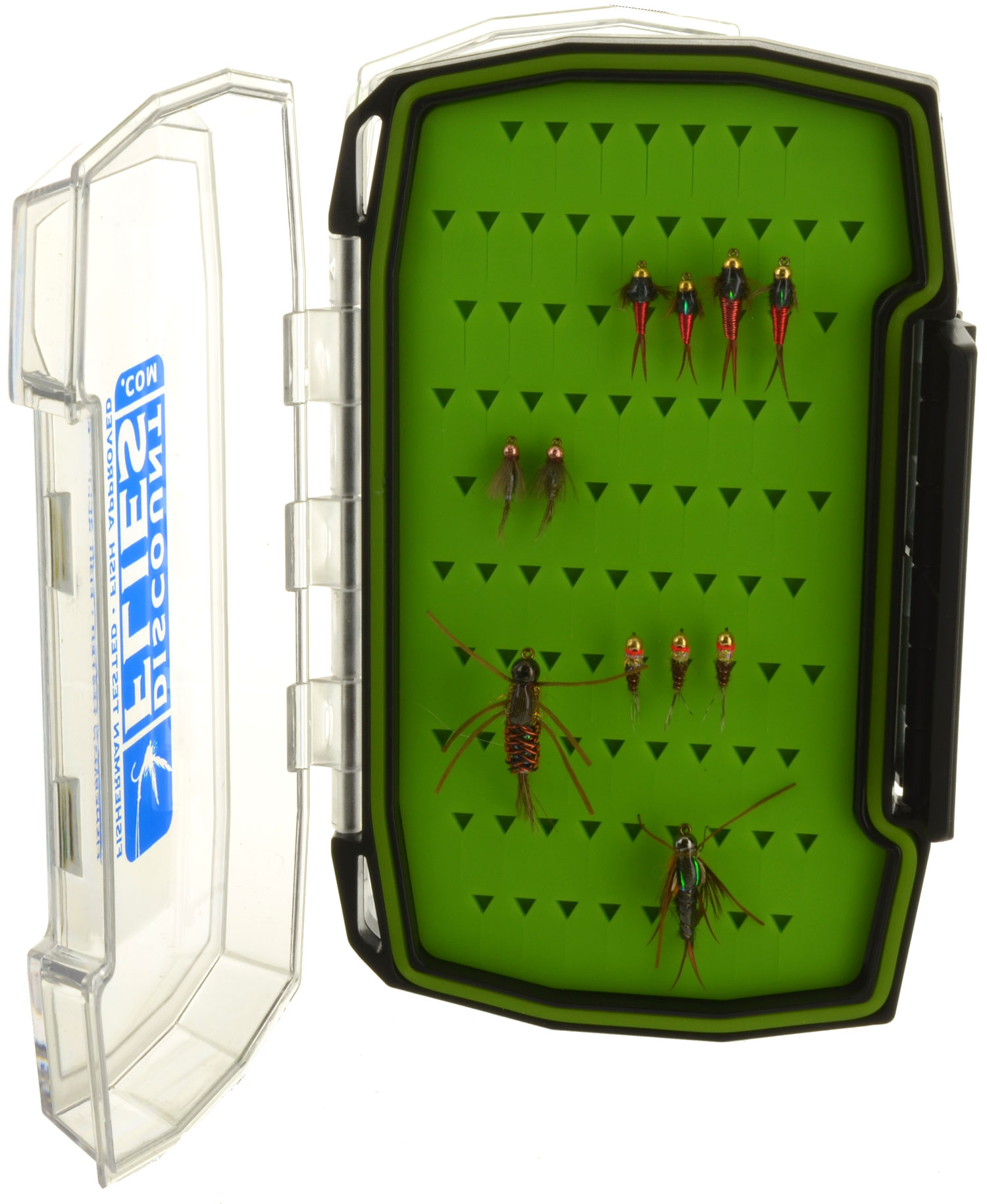 Double Sided Silicon Insert Waterproof Fly Box, Fly Fishing Flies For Less