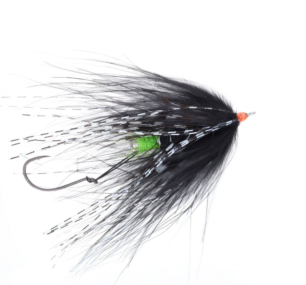 Hoh Bo Spey Steelhead Fly Black Chartreuse