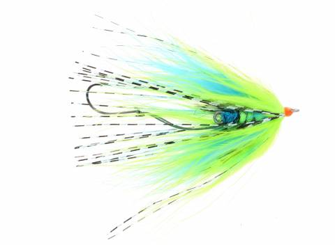 Hoh Bo Spey Steelhead Fly - Chartreuse and Blue
