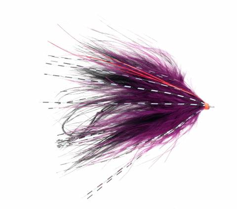 Hoh Bo Spey Steelhead Fly - Wine