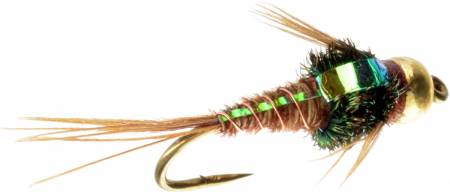 Dragonflies Black Pheasants Tail Nymph Fishing Flies X3 