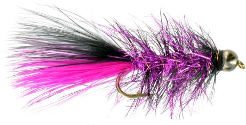 Beadhead Crystal Bugger - Black & Cerise