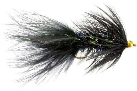 Beadhead Crystal Schlappen Bugger - Black