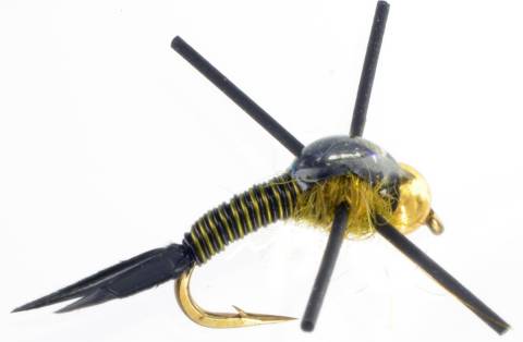 Brassie Olive Beadhead Rubberleg
