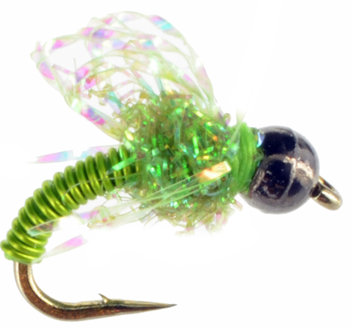 Caped Avenger Emerger Chartreuse Fly Fishing Flies For Less