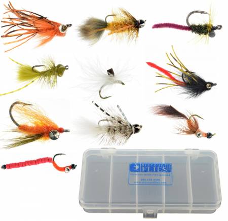 Carp Fly Collection: 10 Flies + Fly Box, Fly Fishing Flies For Less
