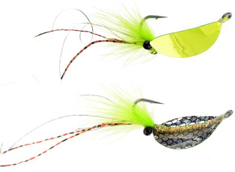 Wide Body Spoon Fly - Chartreuse & Silver Fish Scale
