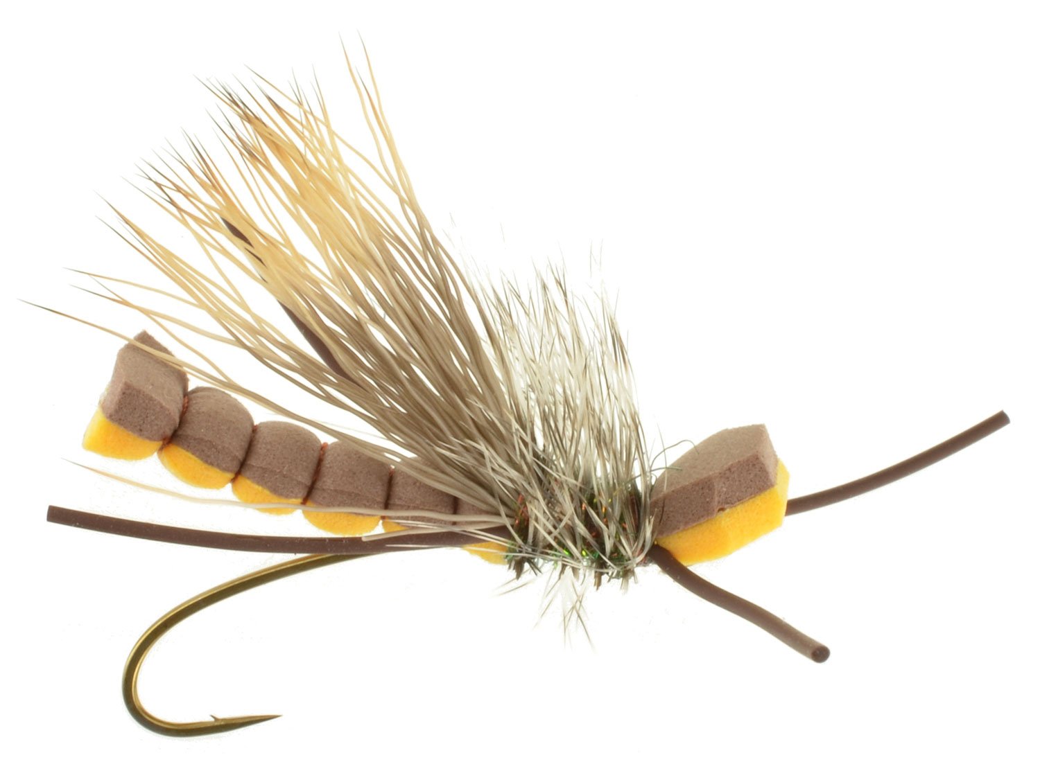 Cousin It - Golden Stonefly, Fly Fishing Flies For Less