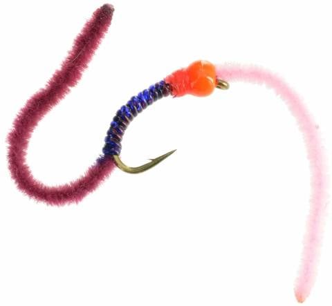 Firebead Sparkle Worm Two Tone - Pink Purple
