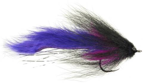 Fox Fur Tarpon Fly - Black & Purple