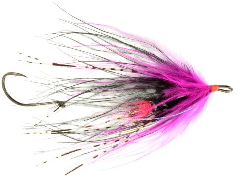 Hoh Bo Spey Steelhead Fly - Fly Cerise & Black