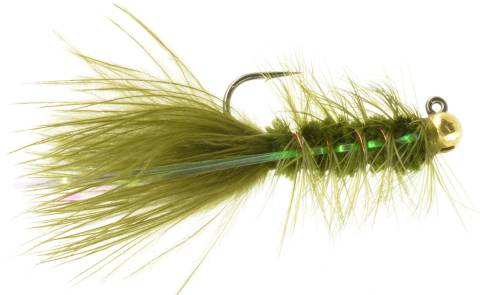 Jiggy Flashabugger - Olive Tungsten Bead