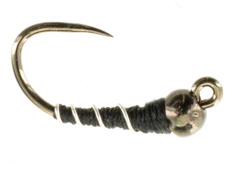 Jiggy Zebra Midge - Black TB