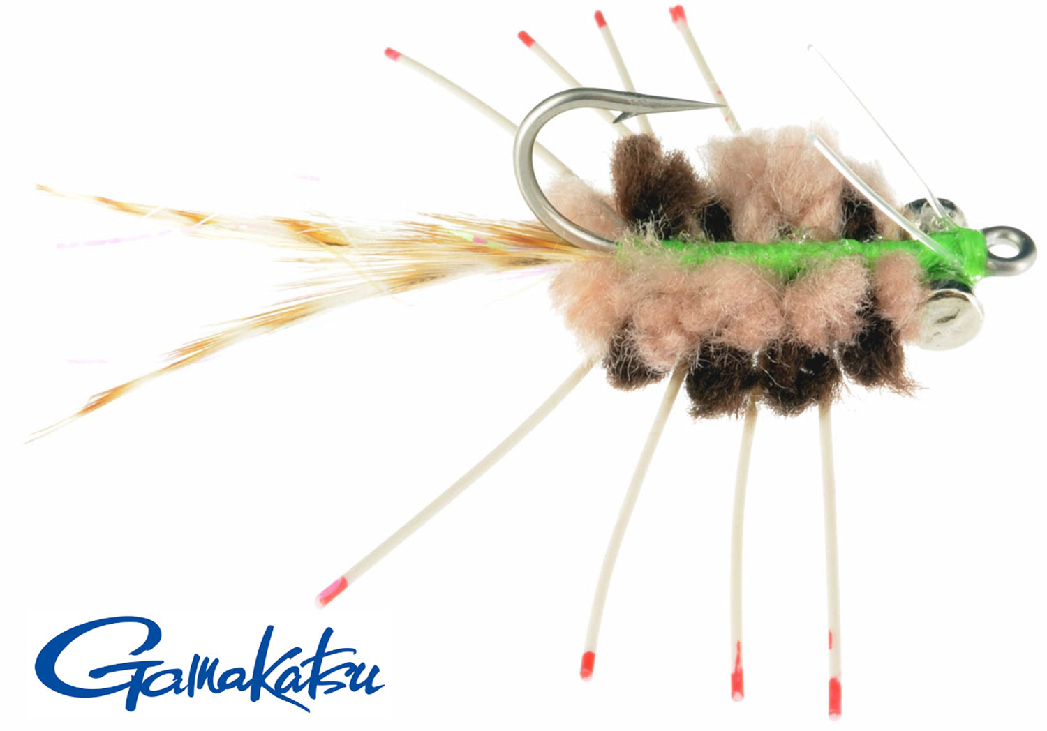 3 V Fly Size 2 Alphonse Trigger Merkin Coral Crab Saltwater Flies 