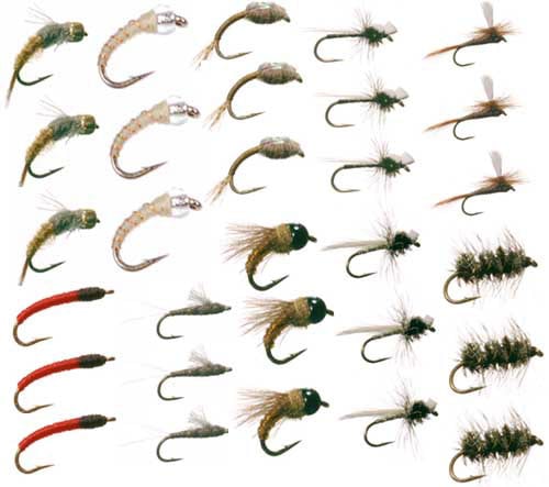 Midge Collection: 30 Flies + Fly Box