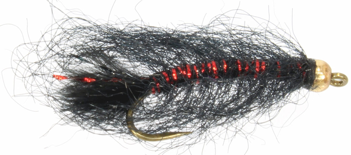 Beadhead Mini Leech - Black  Fly Fishing Flies For Less