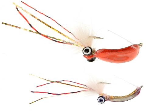 Narrow Body Spoon Fly - Orange & Silver