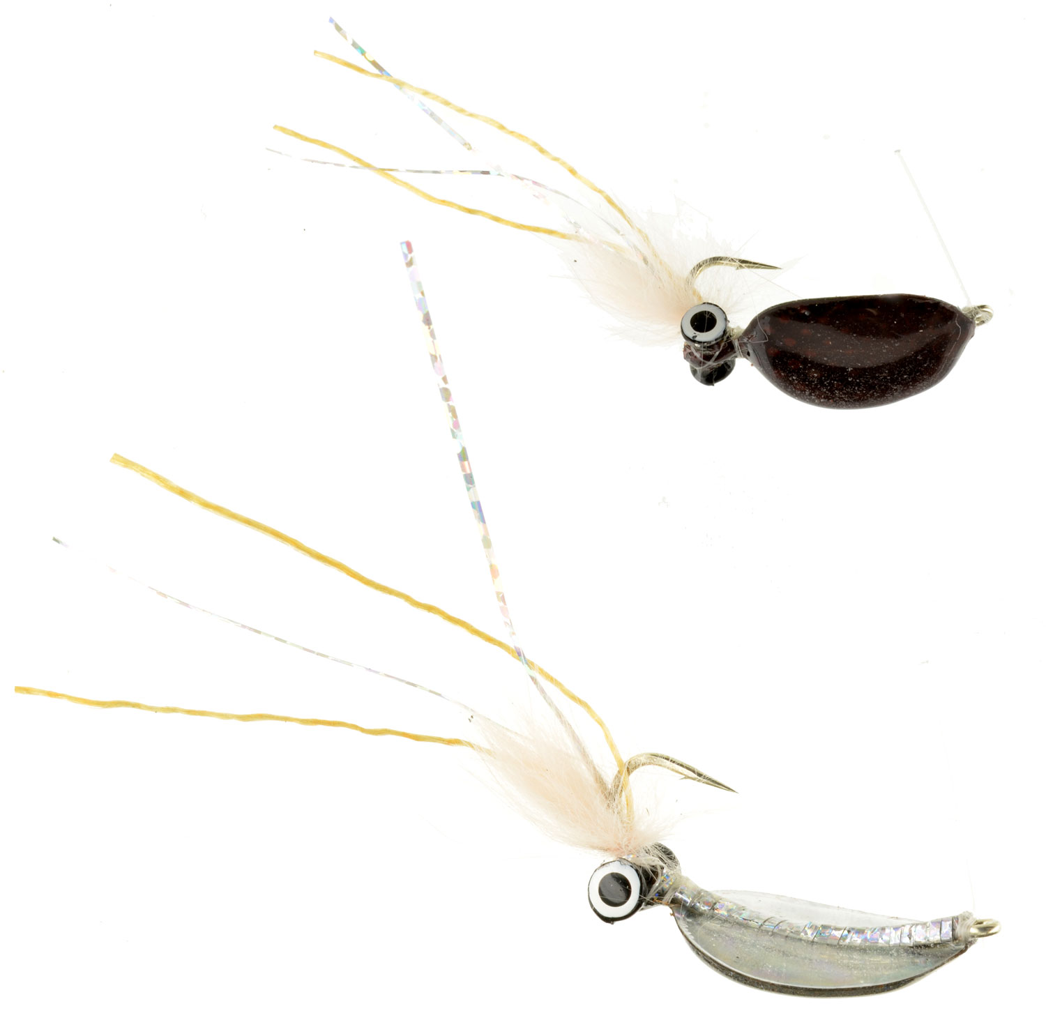 Narrow Body Spoon Fly Brown & Silver Fish Scale Fly Fishing Flies
