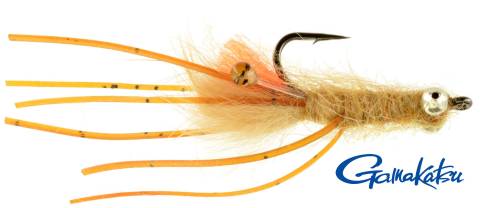 Orange Bearded Mantis Shrimp - Tan Beadchain