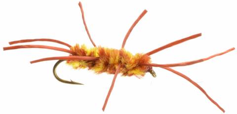 Pat's Rubberleg Stonefly - Yellow/Brown
