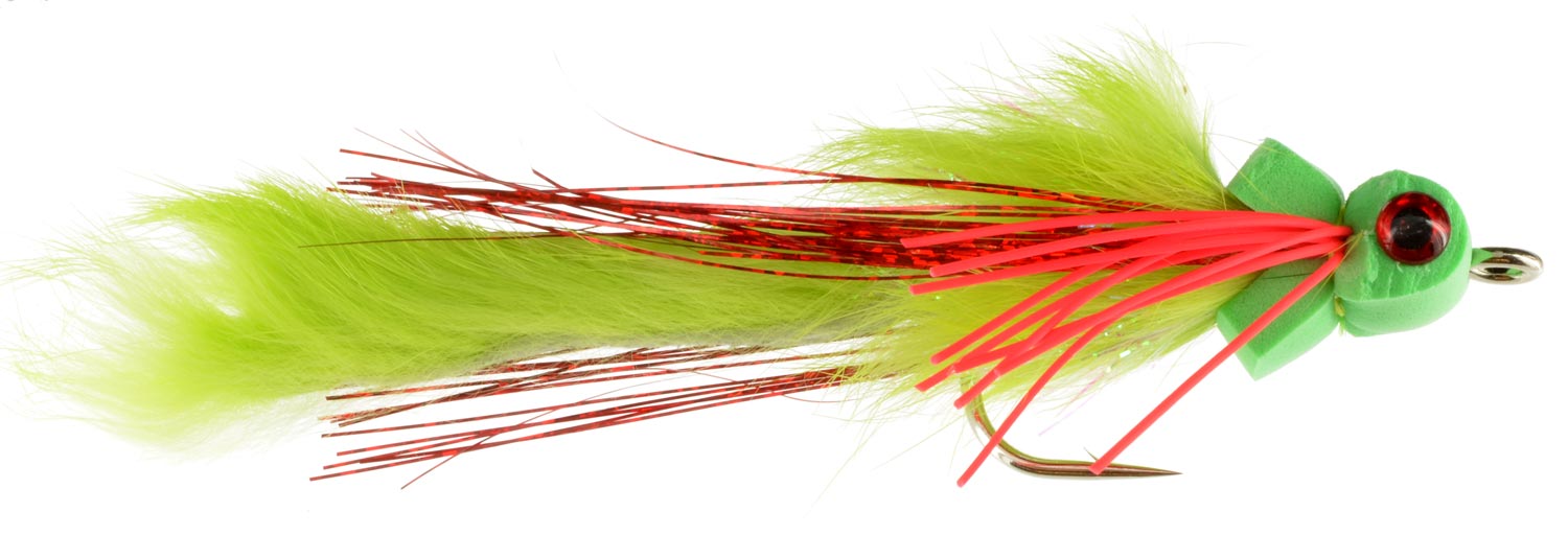 2QTY PILE DRIVER CHARTREUSE Fly Fishing Flies size 4/0 