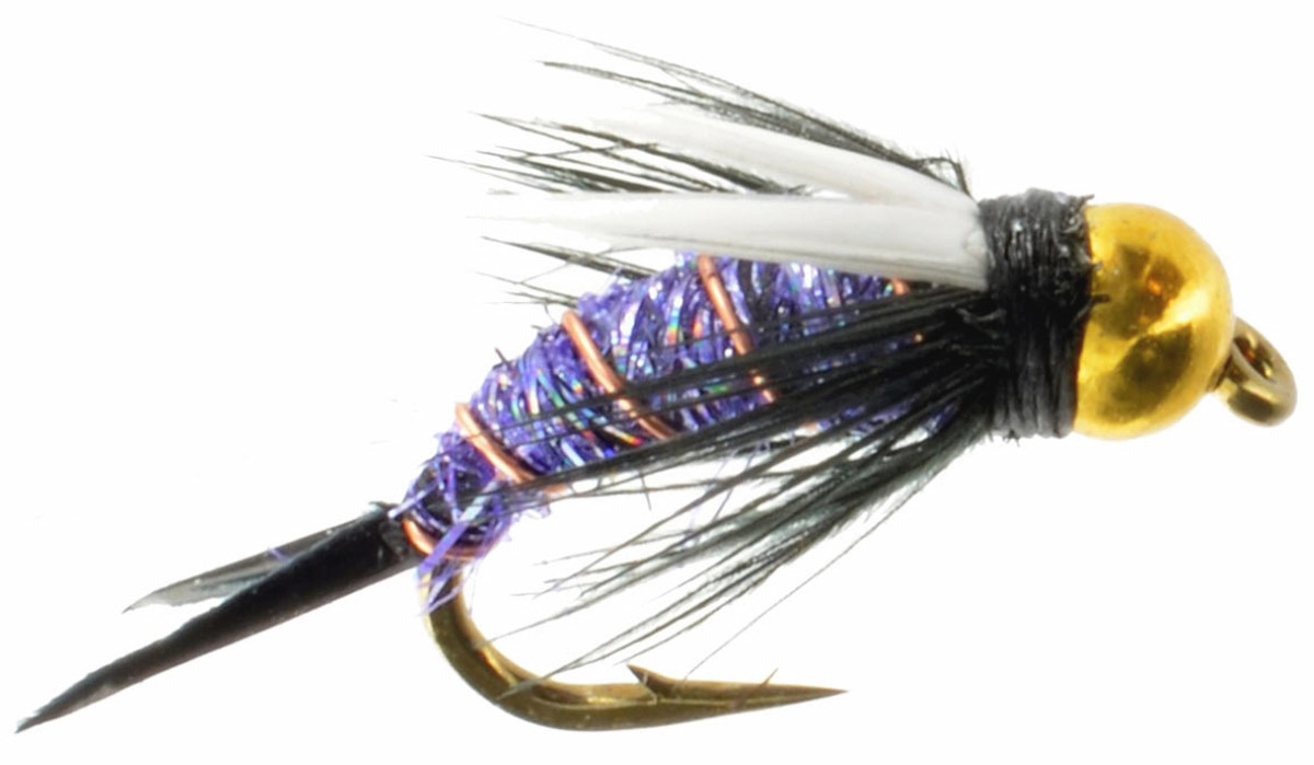 prince nymph purple gold bead fishing fly 